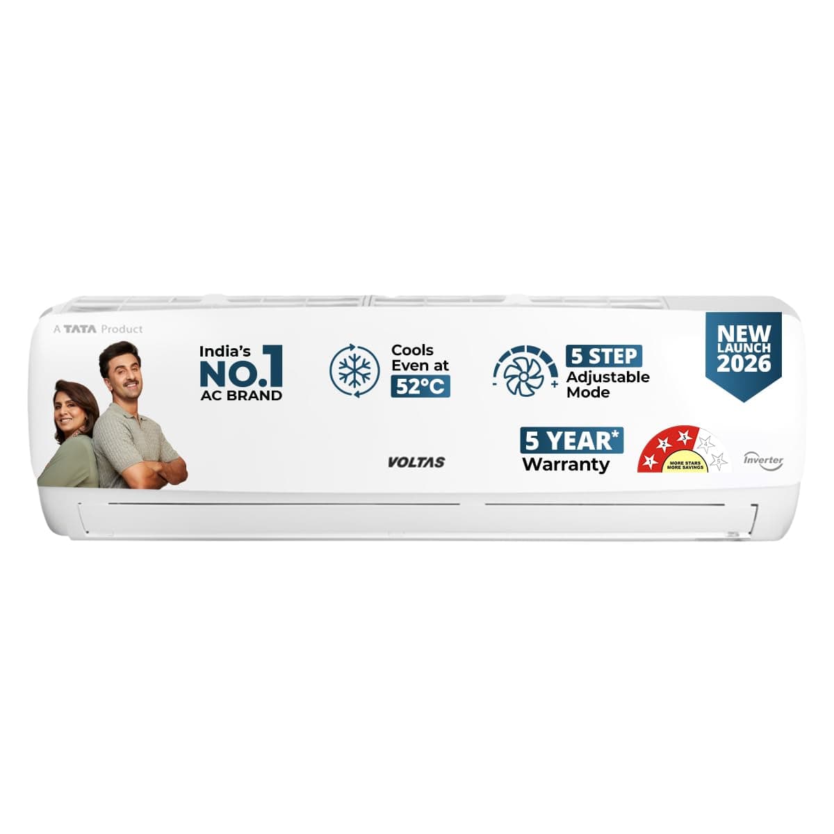 Voltas 1 Ton 3 Star Inverter Split AC (123INV Vectra Elegant) - image 1