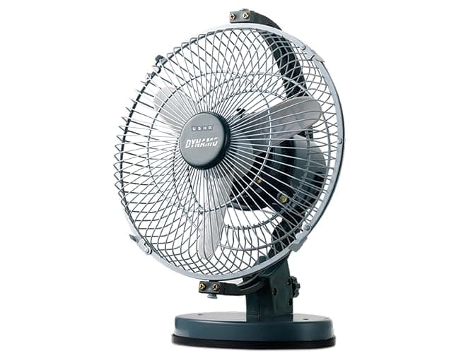 USHA Dynamo High Speed Multipurpose Multi Angle personal tilting fan 3 Blade Table sweep 9 inch