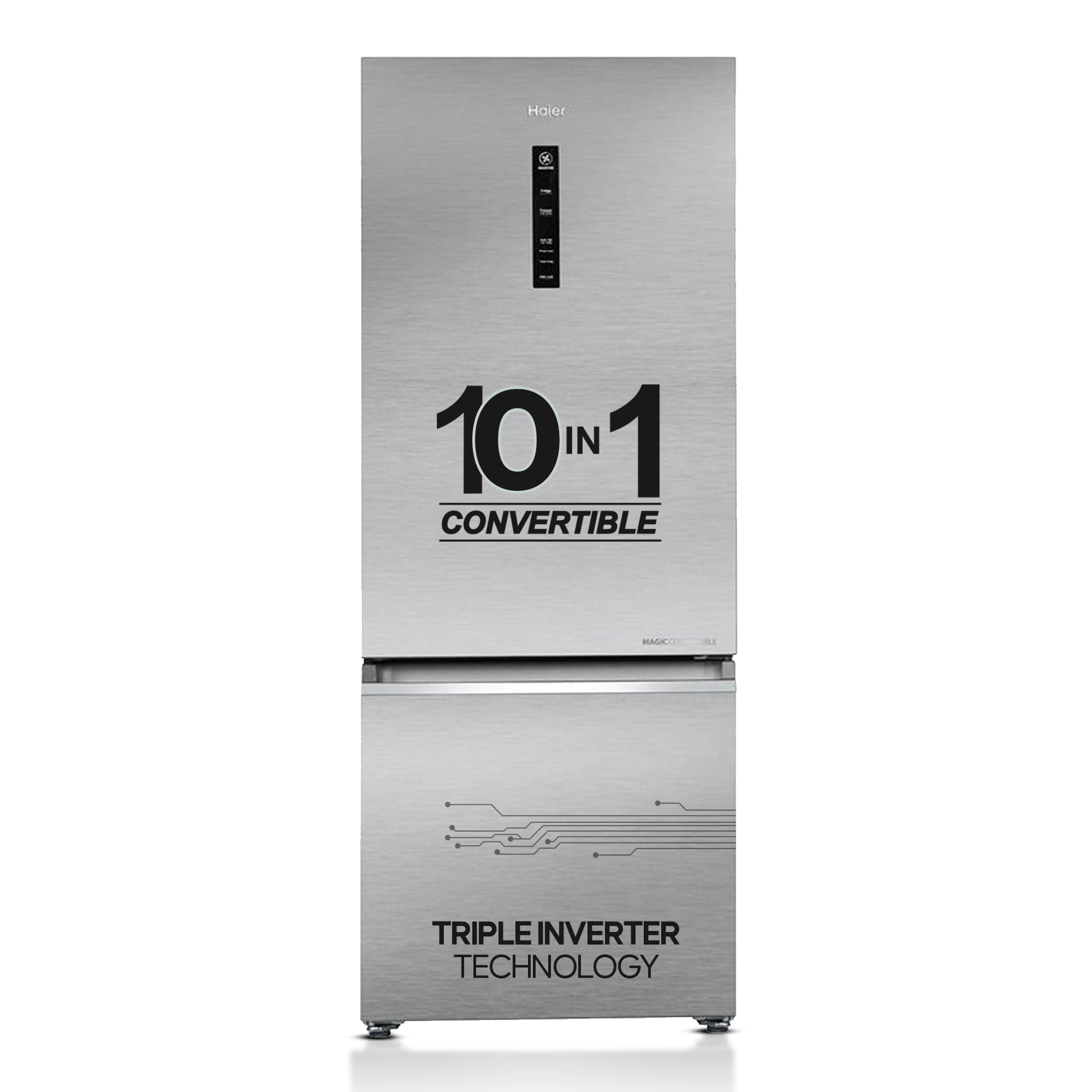 Haier 325L 2 Star Frost Free Bottom Mount Double Door Refrigerator
