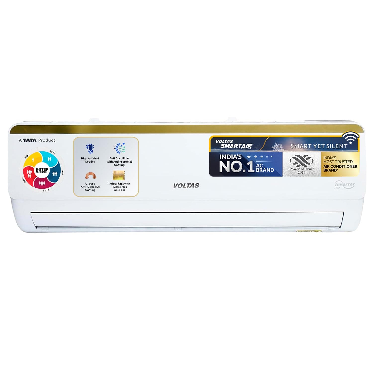 Voltas Split Air Conditioner 3 Star 1.5 Ton (183V VERTIS SMART ELITE GOLD - IDU) - image 1