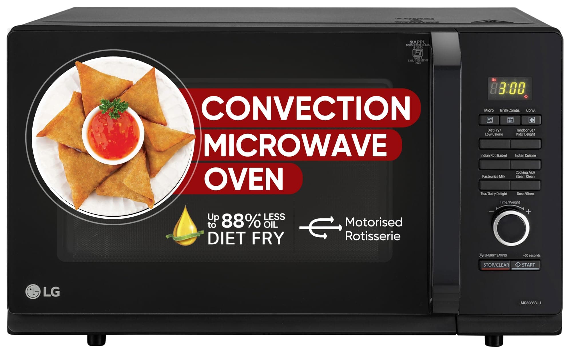 Lg Microwave Oven (MC3286BLU)