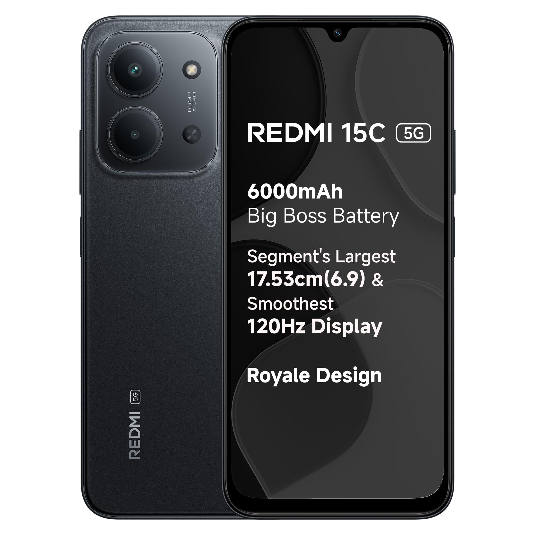 REDMI 15C 5G Midnight Black 4GB + 128GB
