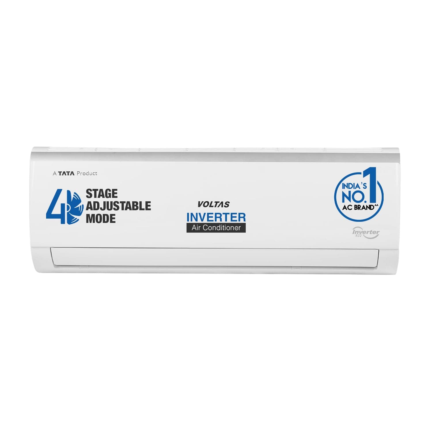 Voltas 1 Ton 3 Star, Inverter Split AC(Copper, 4-in-1 Adjustable Mode, Anti-dust Filter, 2023 Model, 123V Vectra Elite, White) image 1