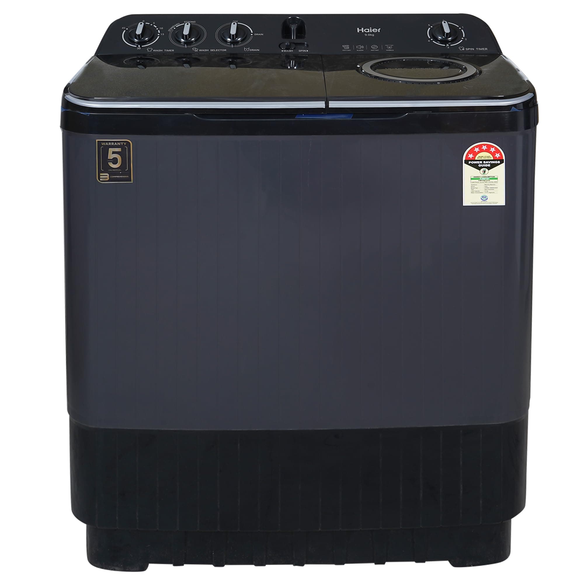 Haier 9 Kg 5 Star Semi Automatic Top Loading Washing Machine - image 1
