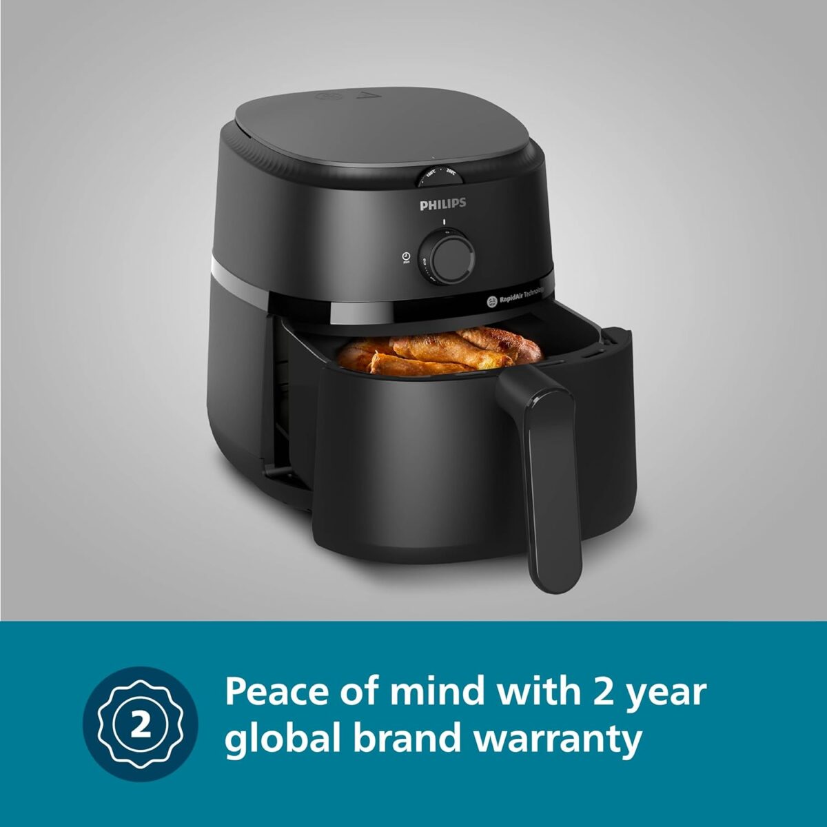 Philips NA130/00 – 6.2 L XL Analog Air Fryer | Rapid Air Technology | 1700 W | Family-Sized Cooking - Image 7