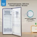 Voltas Beko RDC220B – 220L Direct Cool Refrigerator with Jumbo Ice Maker & Base Drawer - Image 5