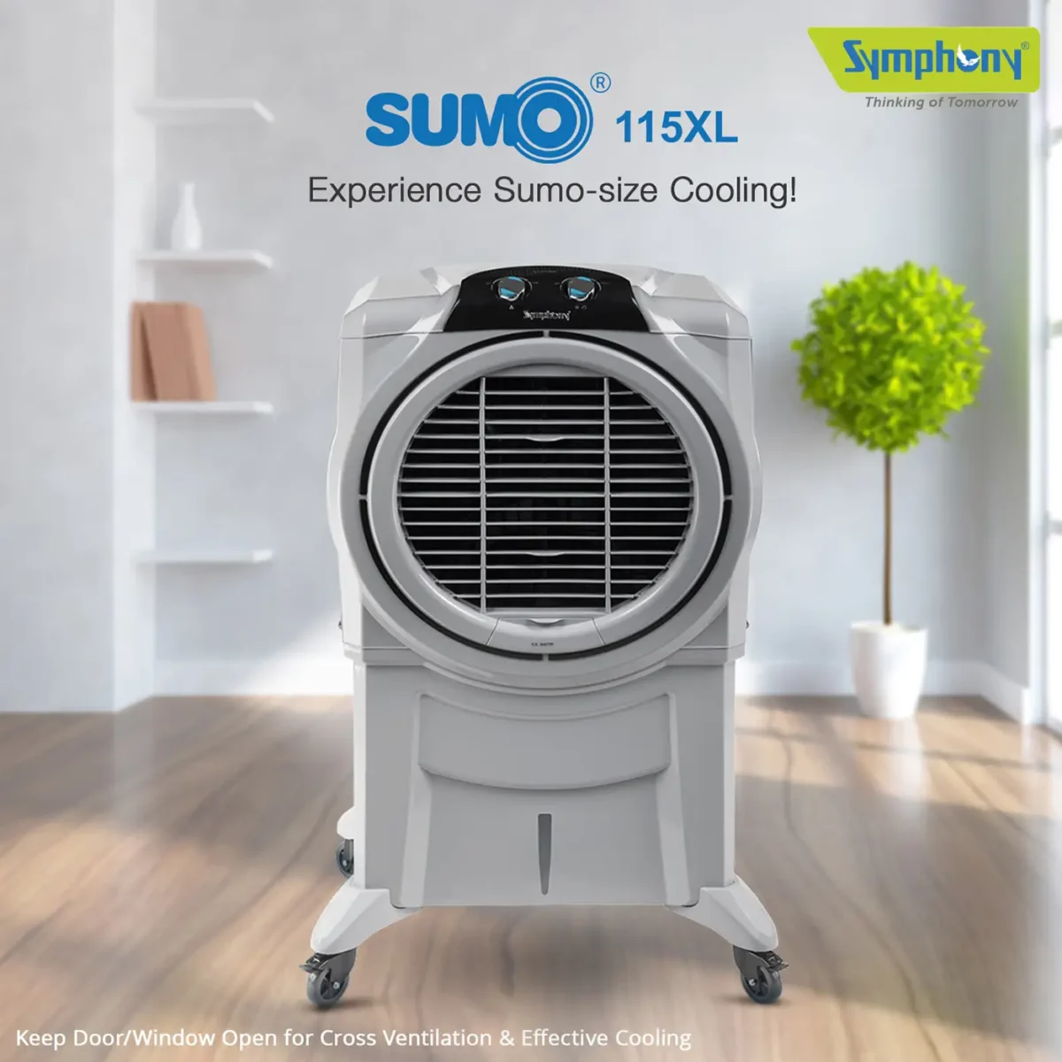 Symphony Sumo 115 XL – Jumbo Room Air Cooler | 115L Capacity | High-Efficiency Cooling (ACOIC381) - Image 5